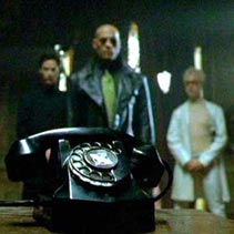 [Morpheus, et al., waiting by the phone]