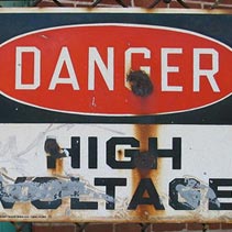 [Danger: High voltage]