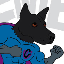 [illustrated Super Genie]