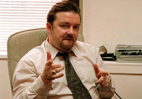 [Ricky Gervais as David Brent]