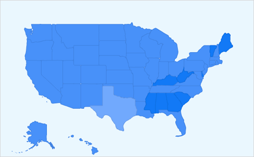 [all states are shades of blue]