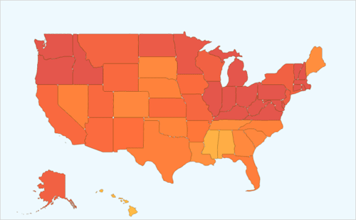 [all states are shades of yellow, orange and red]