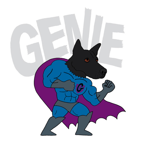 [illustrated Super Genie]